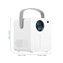 Intelligent Portable ZXL-Y8 Smart Projector, Android HD 4k Android Home Theatre Projector 8000 Lumens Projector For Home Use