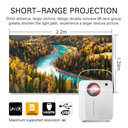 Intelligent Portable ZXL-Y8 Smart Projector, Android HD 4k Android Home Theatre Projector 8000 Lumens Projector For Home Use