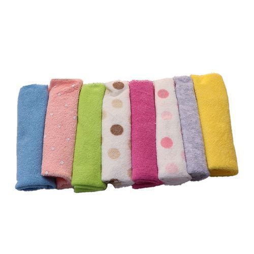 New Set Of 8 Baby Wash Cloths - Multi-Color.