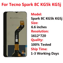Pantalla For Tecno Spark 8 KG6 LCD Display Touch Screen Digitizer 8C KG5k For Tecno KG7 8P 8T 8 Pro KG8 Ecran LCD Spare Parts