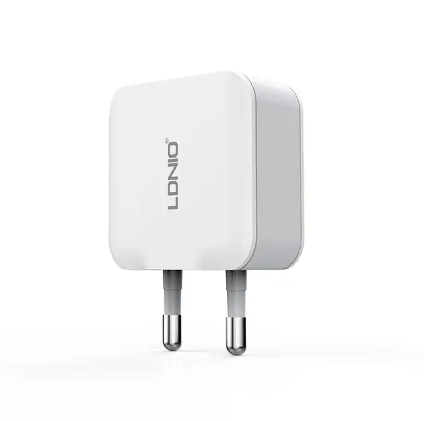 LDNIO Wholesale EU/US Plug Mini Size Portable 2 USB Dual Ports 2.4A Auto-ID USB Mobile Phone Charger