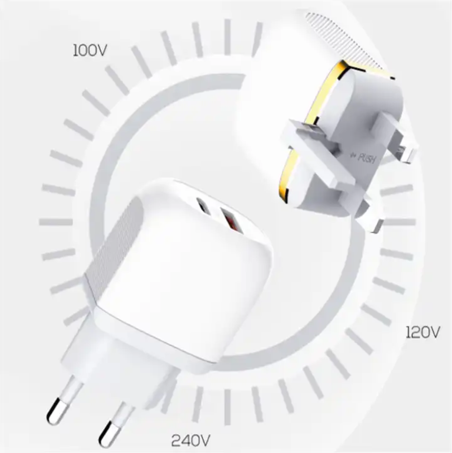 LDNIO 20W USB-C PD Charger Type C+QC3.0 Chargers Fast Charging Adapter : A2316C