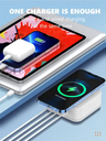 LDNIO AW004 Fast Charging , high speed multi port USB Micro US ,  EU ,  UK ,  Type C 32W PD QC3.0 Wireless Mobile Charger