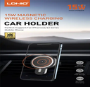 LDNIO 15W Type C Wireless Charging Magnetic Car Wireless Car Charger for cellphone Adjustable angle 360 Rotation