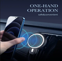 LDNIO 15W Type C Wireless Charging Magnetic Car Wireless Car Charger for cellphone Adjustable angle 360 Rotation