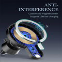 LDNIO 15W Type C Wireless Charging Magnetic Car Wireless Car Charger for cellphone Adjustable angle 360 Rotation