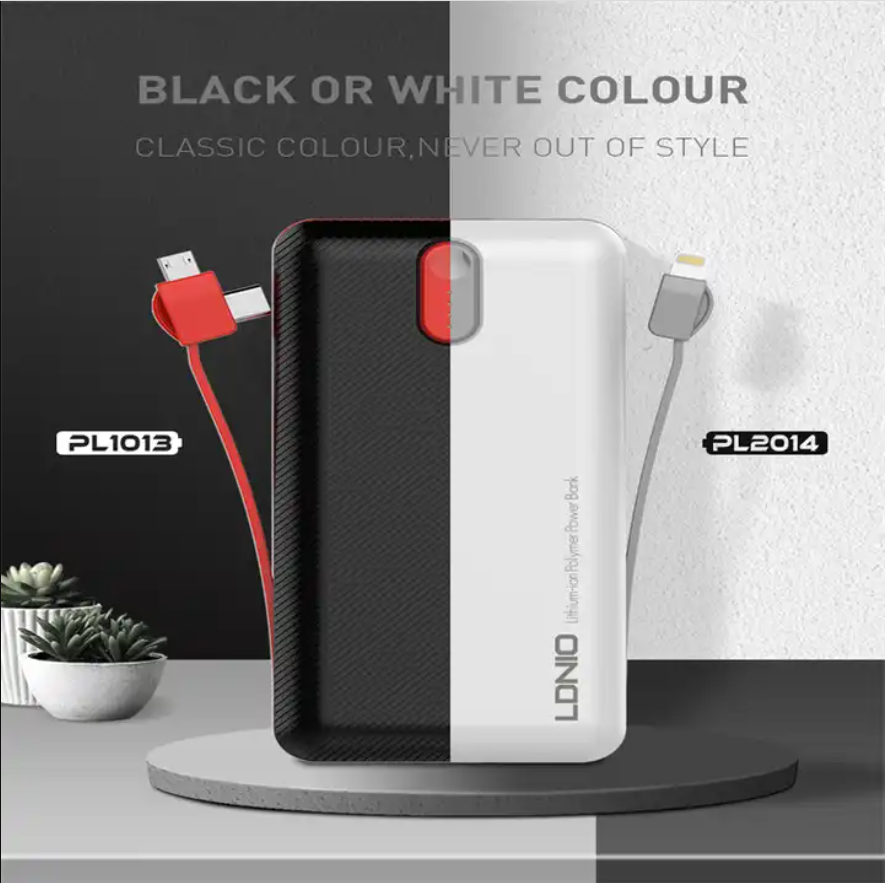 Ldnio 3 in 1 Battery Charger 20000mAh Portable Power Bank for Mirco/iPhone/Type C Phone