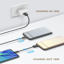 LDNIO 18W Fast Charging Power Bank with LED Display, Travel best Partner USB C and Type C Power Bank