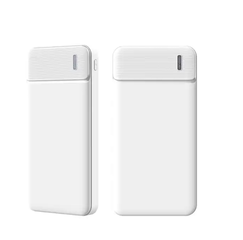 Mobile Phone Power Bank Type C USB Input Rechargeable USB Power Bank 10000mAh Custom Power Bank