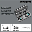 True Wireless Stereo TWS Earbuds Bluetooth Headphones HiFi Stereo Noise Cancelling Aptagro Earphones IP7 Waterproof Headset
