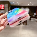 LVTFCO Magnetic Wireless Charging Art Watercolor Painting Phone Case for iPhone 13 14 Pro MAX Rainbow Silicone Soft Cover,red,for iPhone 13 Pro
