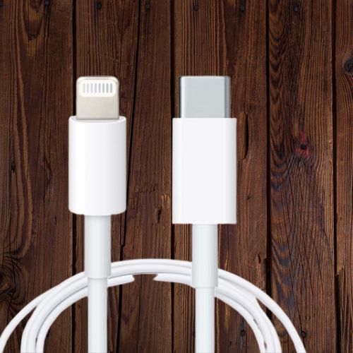 USB Type-C to iPhone 20W Fast Charge Cable - White