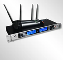 One with two U-band receiver FM stage wireless microphone
