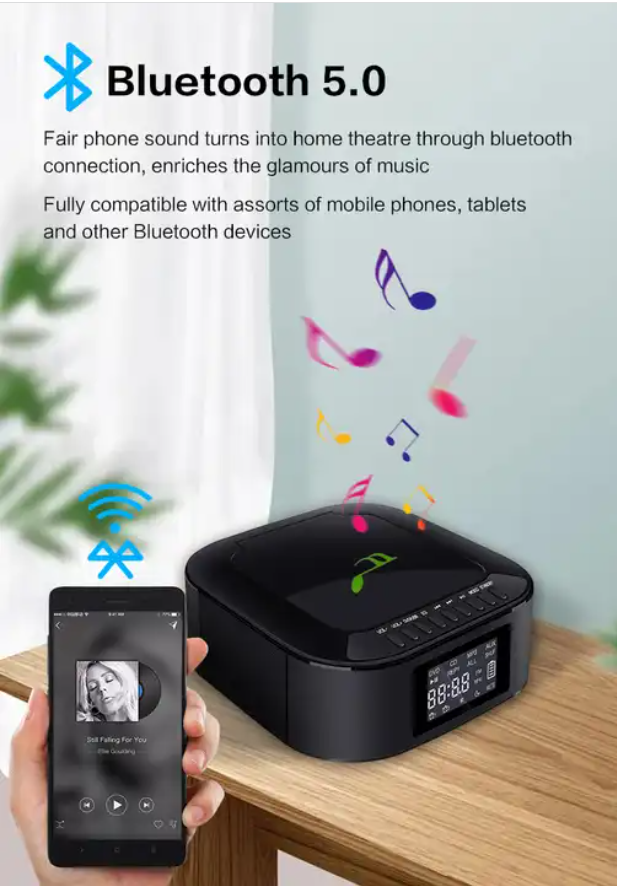 DVD Player With HDMI Mini Bluetooth Portable Home Theater CD Player Built-in Speakers And Battery For Indoor / Outdoor