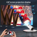 HY300 Smart Projector Android 11.0 MINI Portable 5G WIFI Projectors HD 4K 1080p Home Theatre Projector
