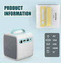 Q2 Pocket Portable Mini Projector , Smartphone Full HD Home Cinema Video Home Theatre Projector , Movie Projector