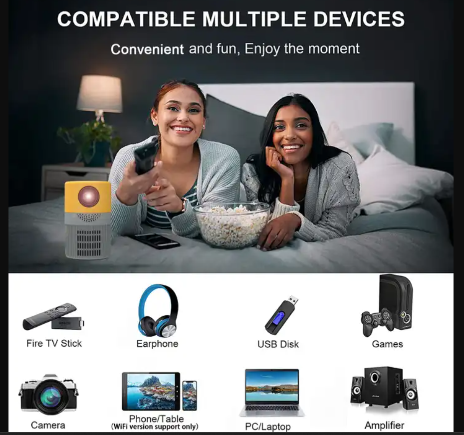 P400 Mini Projector Native 360P Support 1080P Mini LED Projector Portable Home Theatre Video Movie Beamer For Kids