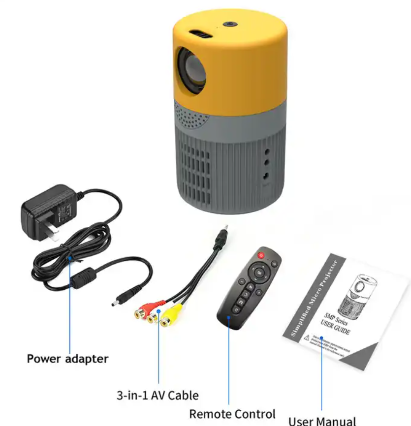 P400 Mini Projector Native 360P Support 1080P Mini LED Projector Portable Home Theatre Video Movie Beamer For Kids