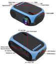 Small Micro LCD Home Outdoor Pico Pocket Portable LED Mini Projector M25 For Mobile Phone Kids