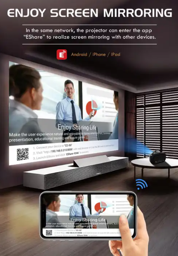 P16 DLP Projector 3D Led Wireless Beamer Mini Portable 4k Mini Portable Logo Business Projection Projector For Outdoor