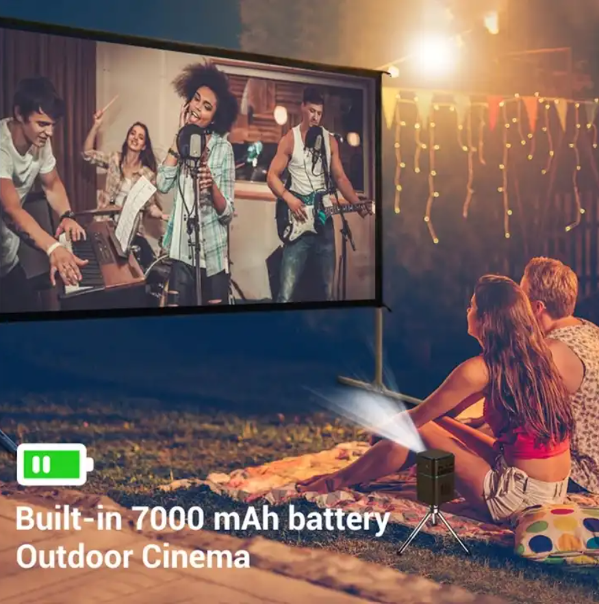 P22 Smart Mini Pocket Projector Android 9.0 5G Wifi DLP Handheld Projector Support 4K Portable Mobile Beamer