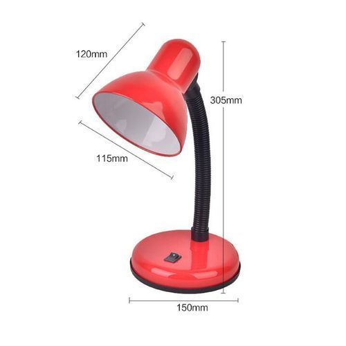 Vintage Modern Desk Lamp -Red