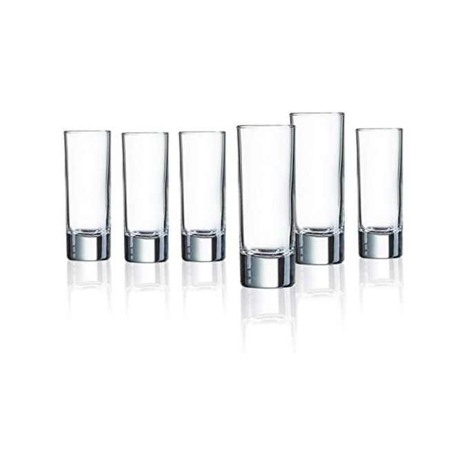 6 Pieces Of Long Shot Glasses - Colorless