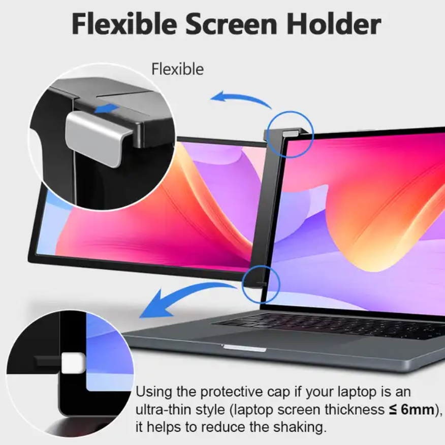 Dual Extra Triple Screen Monitors 13.3 inch Curved Gaming Monitor Director Monitor Smarttings