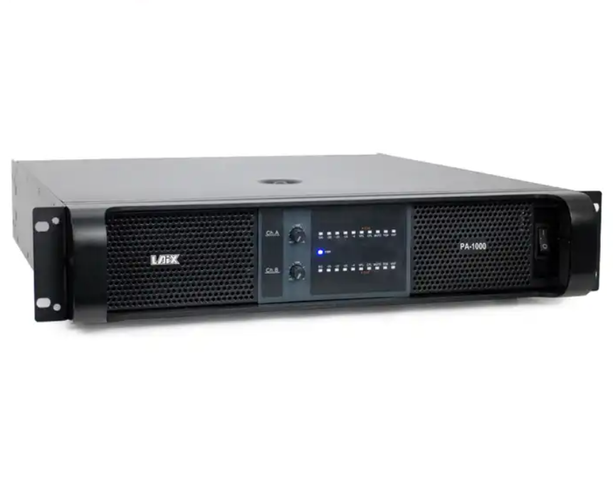 2U 2 Channel Professional Power Amplifier Power 1000W ,  Subwoofer Amplifier Bar KTV Stage Amplifier