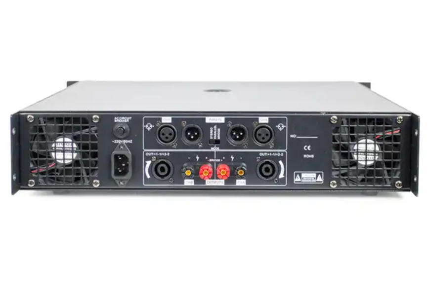 2U 2 Channel Professional Power Amplifier Power 1000W ,  Subwoofer Amplifier Bar KTV Stage Amplifier