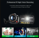 AC3 4K UHD Good Feedback Night Vision Portable Wifi Digital Video Camcorder Camera