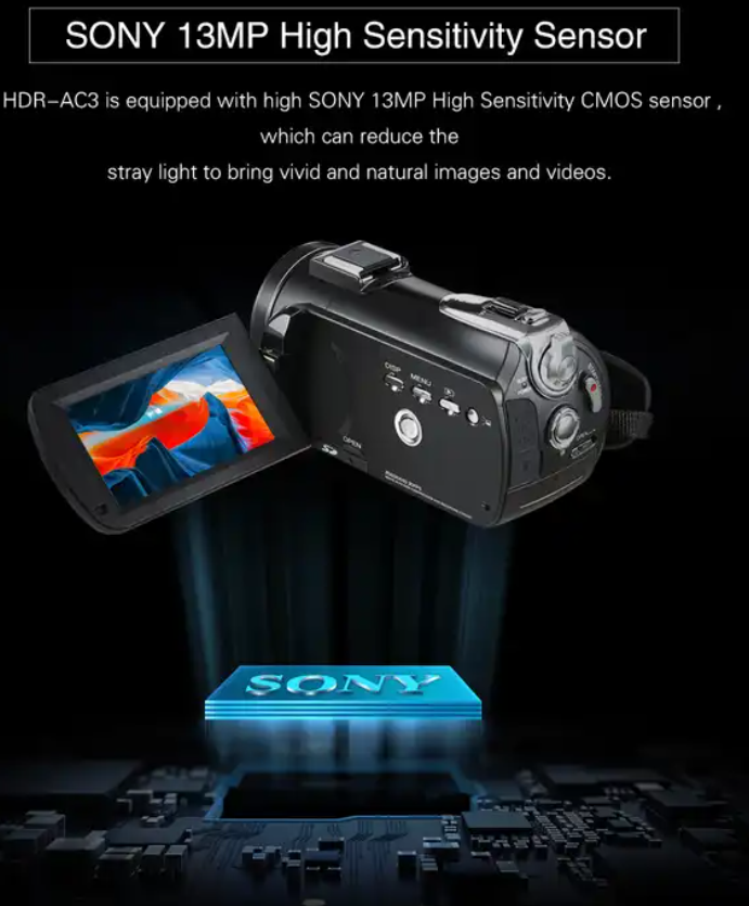 AC3 4K UHD Good Feedback Night Vision Portable Wifi Digital Video Camcorder Camera
