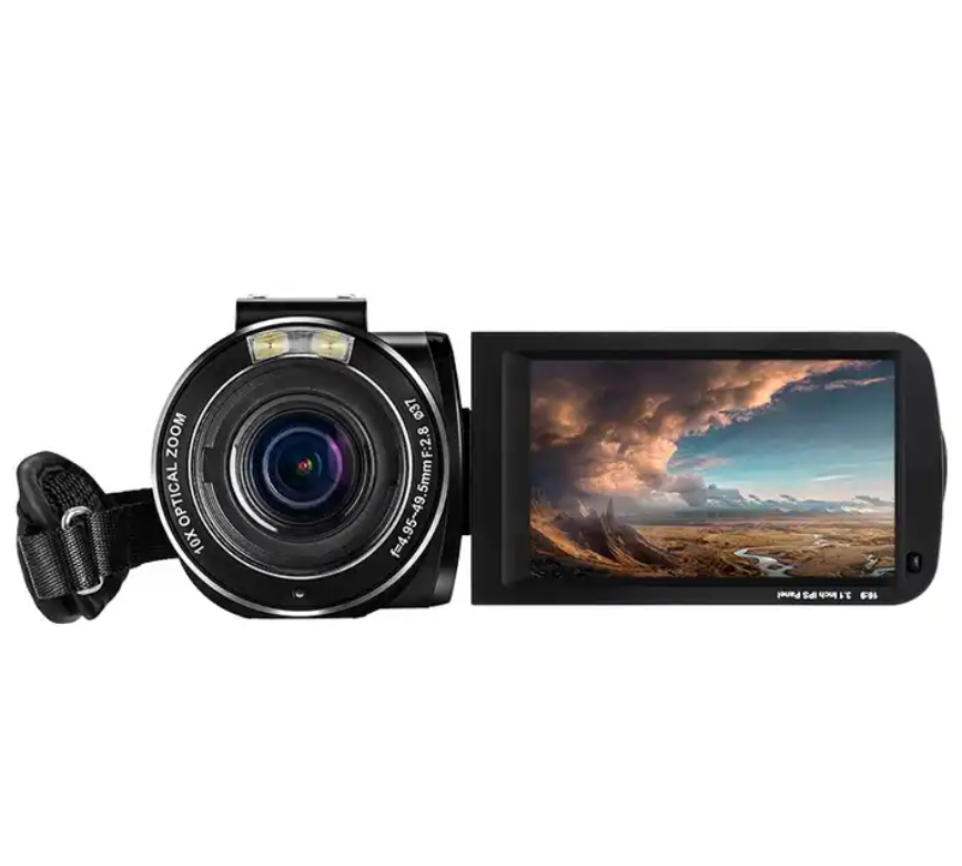 Ordro AC7 10X Optical Zoom Video Camera Wifi Recorder 4k Camcorder