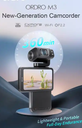 60fps 5K WIFI Palmcorder Flipped screen Camera With Rotating Lens for YouTube Vlog Pocket Camera