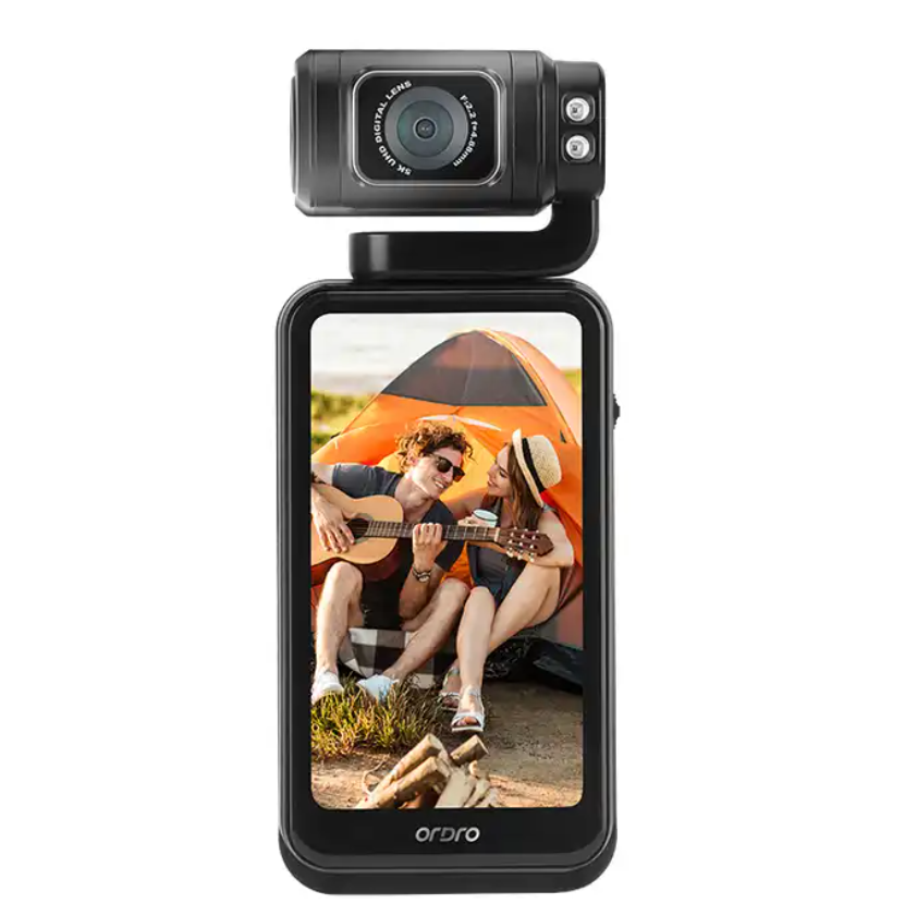 60fps 5K WIFI Palmcorder Flipped screen Camera With Rotating Lens for YouTube Vlog Pocket Camera