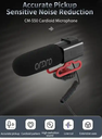 3.5mm Jack External Microphone for DSLR Video Camera DV Sound Recording for Vlogging Live Streaming