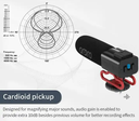3.5mm Jack External Microphone for DSLR Video Camera DV Sound Recording for Vlogging Live Streaming