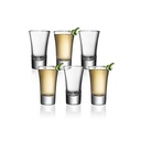 6 Pieces Of Heavy Base  Shot Glasses - Colorless